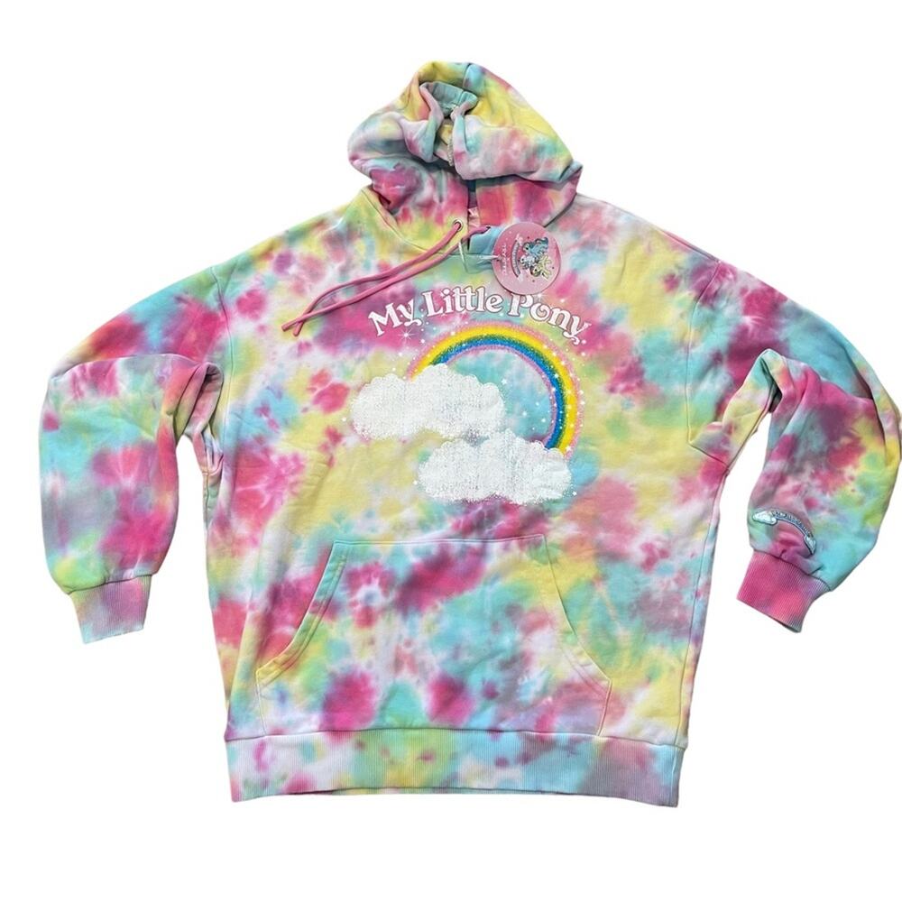 My Little Pony  X Dolls Kill Friendship Is Magic Tie Dye Hoodie XS NWT